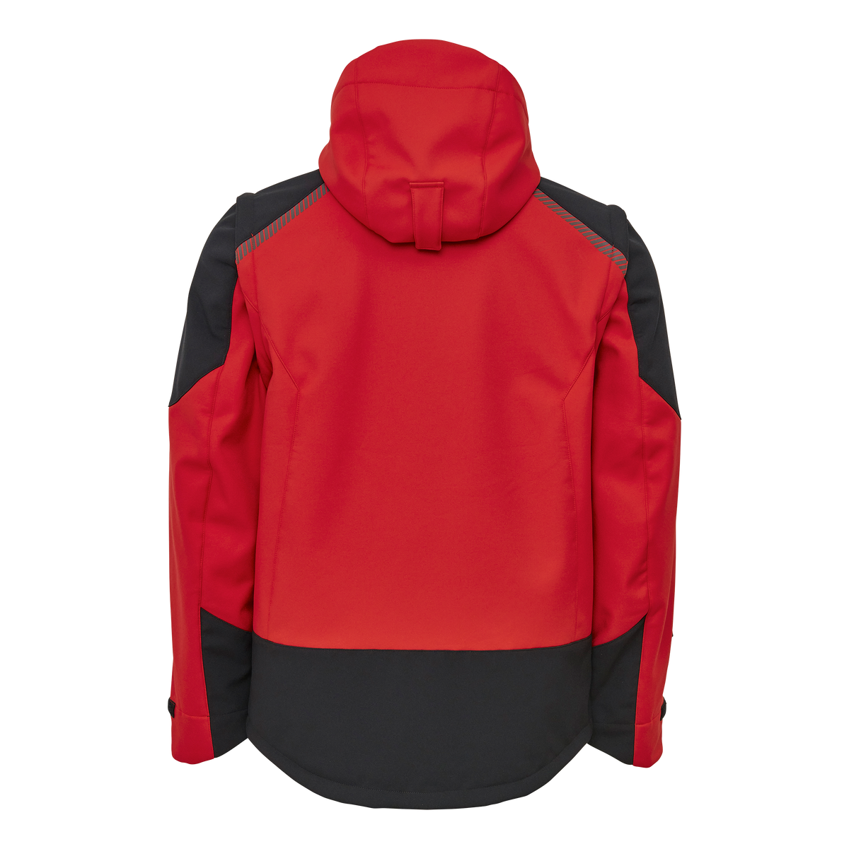 ELKA Rainwear Working Xtreme Softshell Jacket with detachable sleeves in Red/Black