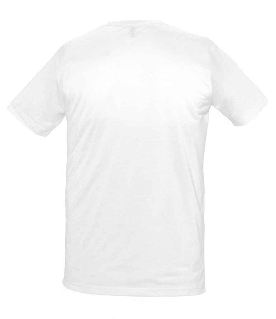 SOL'S Unisex Sublima T-Shirt in White, back view