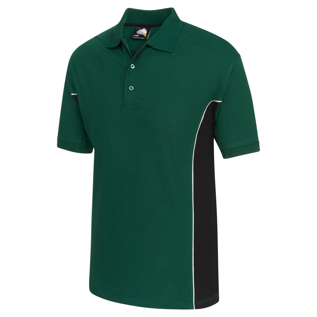 ØRN Silverswift Poloshirt – Bottle - Black – side