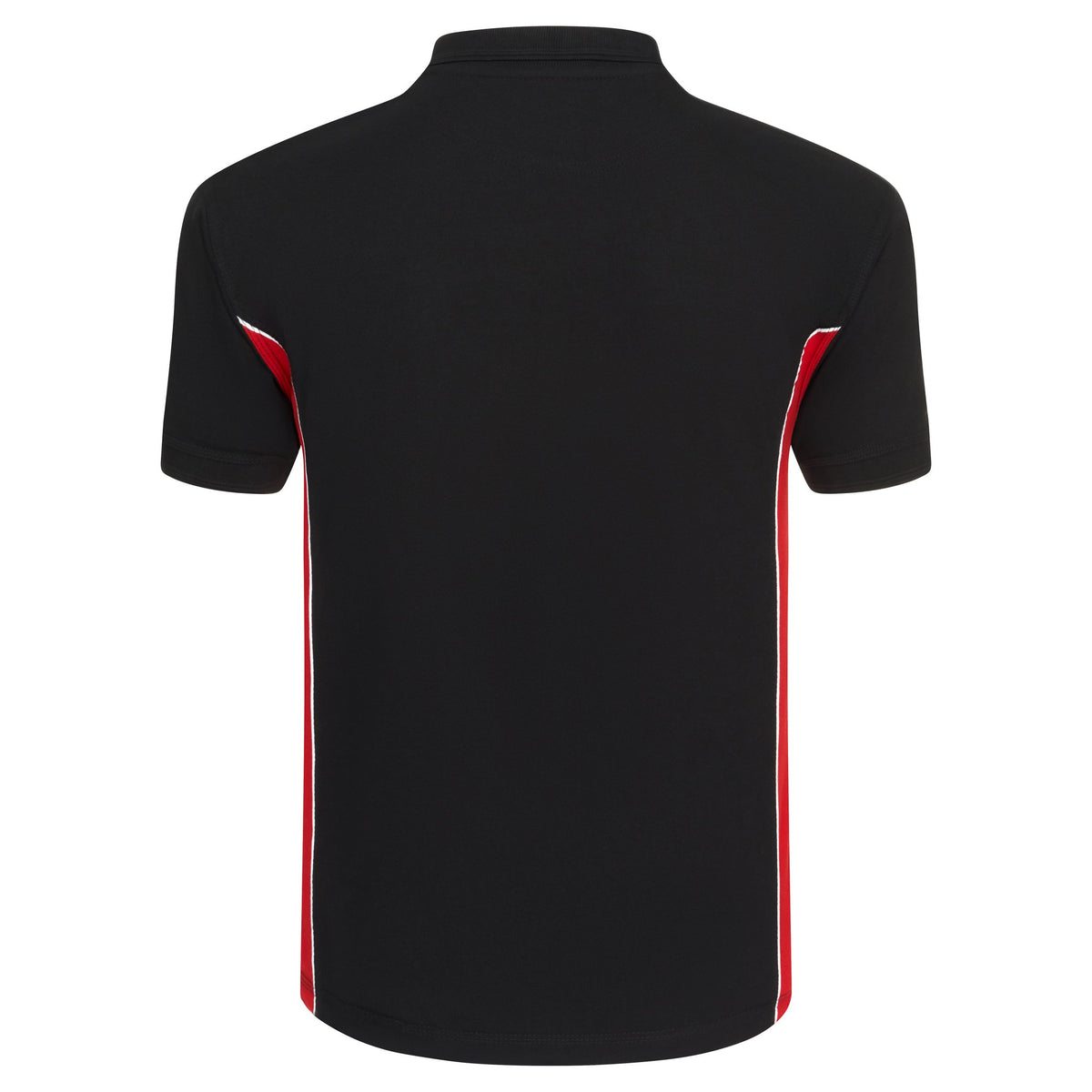 ØRN Silverswift Poloshirt – Black - Red – back