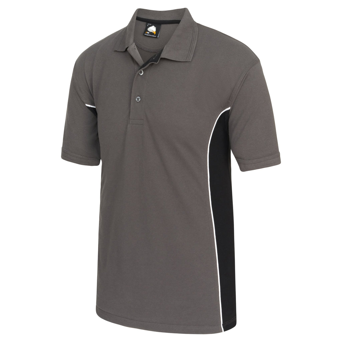 ØRN Silverswift Poloshirt – Graphite - Black – side