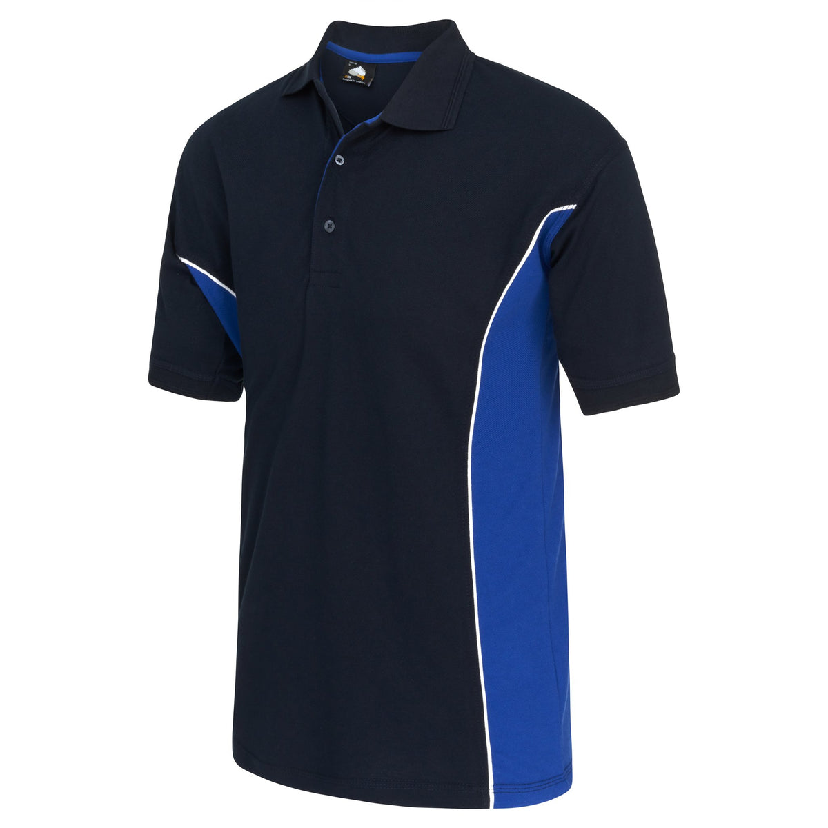 ØRN Silverswift Poloshirt – Navy - Royal – side