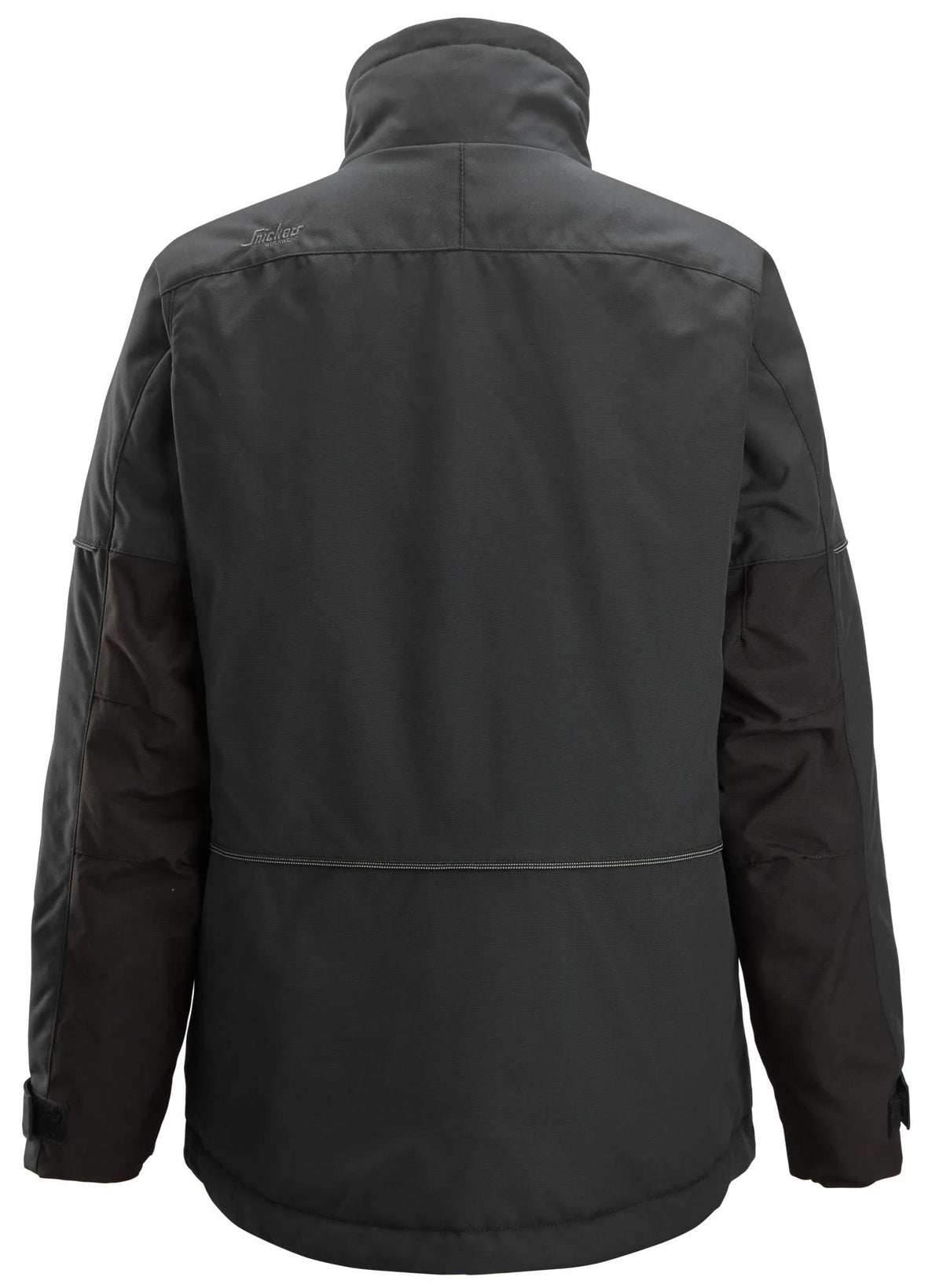 Snickers Workwear 1187 AllroundWork, Women's Insulated Jacket in Black/Black, back view