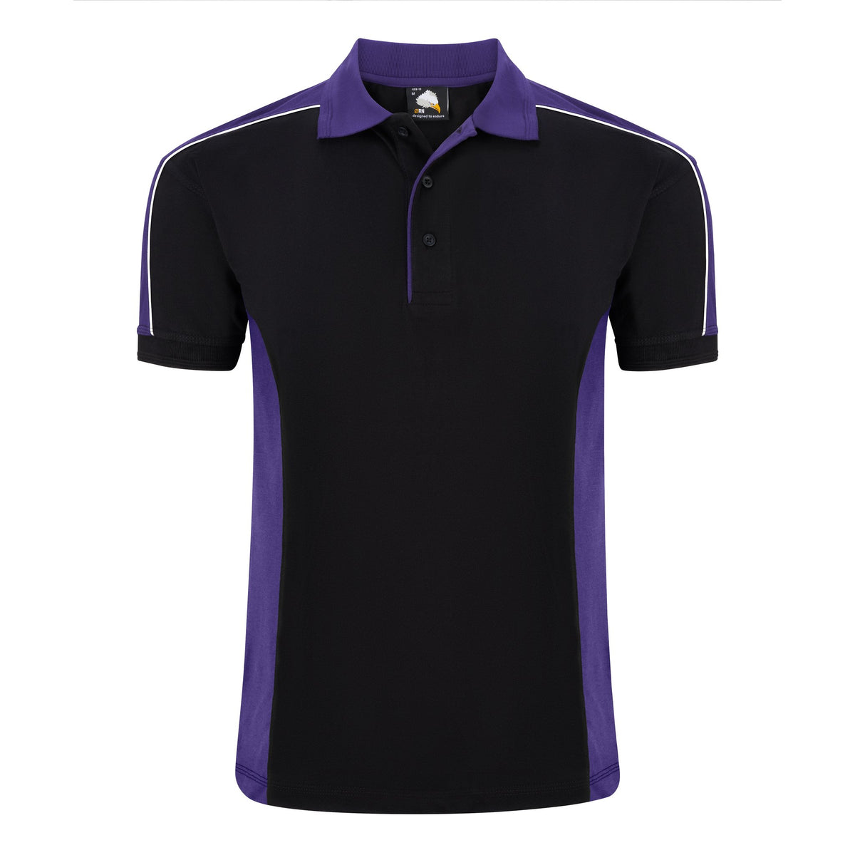 ØRN Avocet Poloshirt – Black - Purple – front