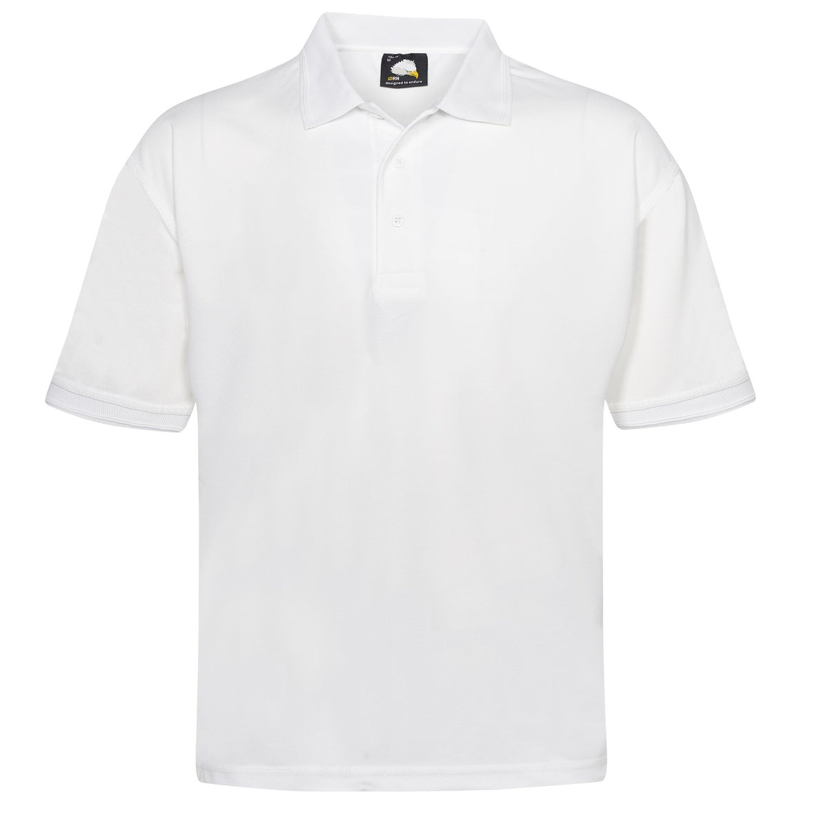 ØRN Oriole Wicking Poloshirt – White – front