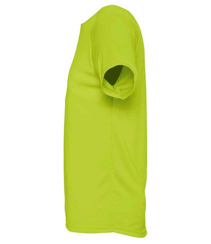 SOL'S Sporty Performance T-Shirt in Apple Green, side view