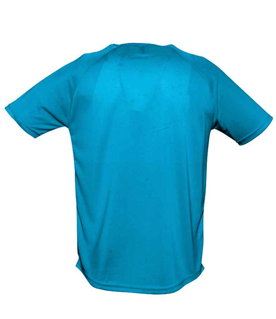 SOL'S Sporty Performance T-Shirt in Aqua, back view