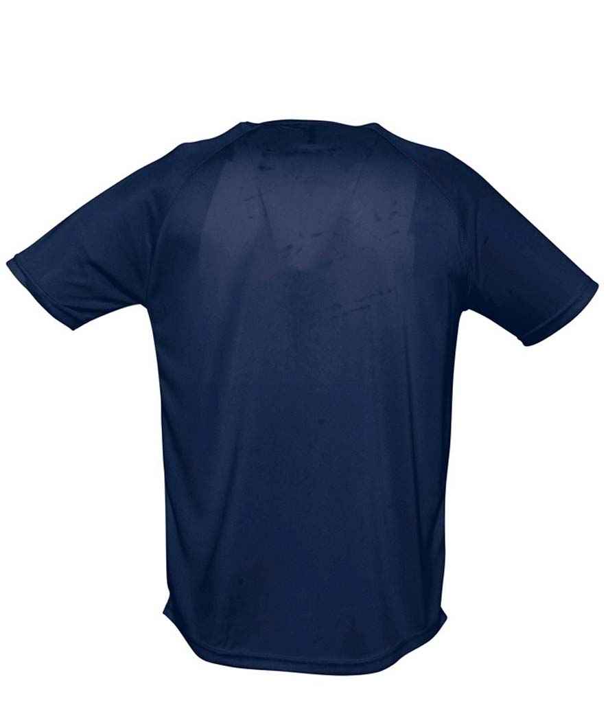 SOL'S Sporty Performance T-Shirt in French Navy, back view