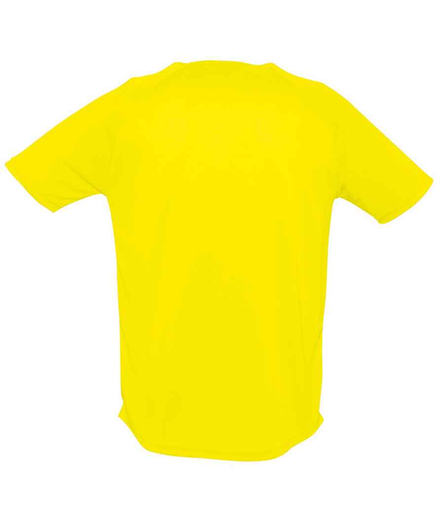 SOL'S Sporty Performance T-Shirt in Lemon, back view