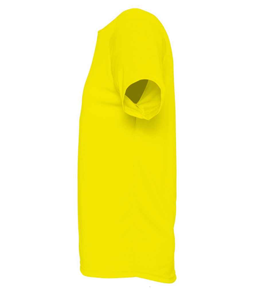 SOL'S Sporty Performance T-Shirt in Lemon, side view