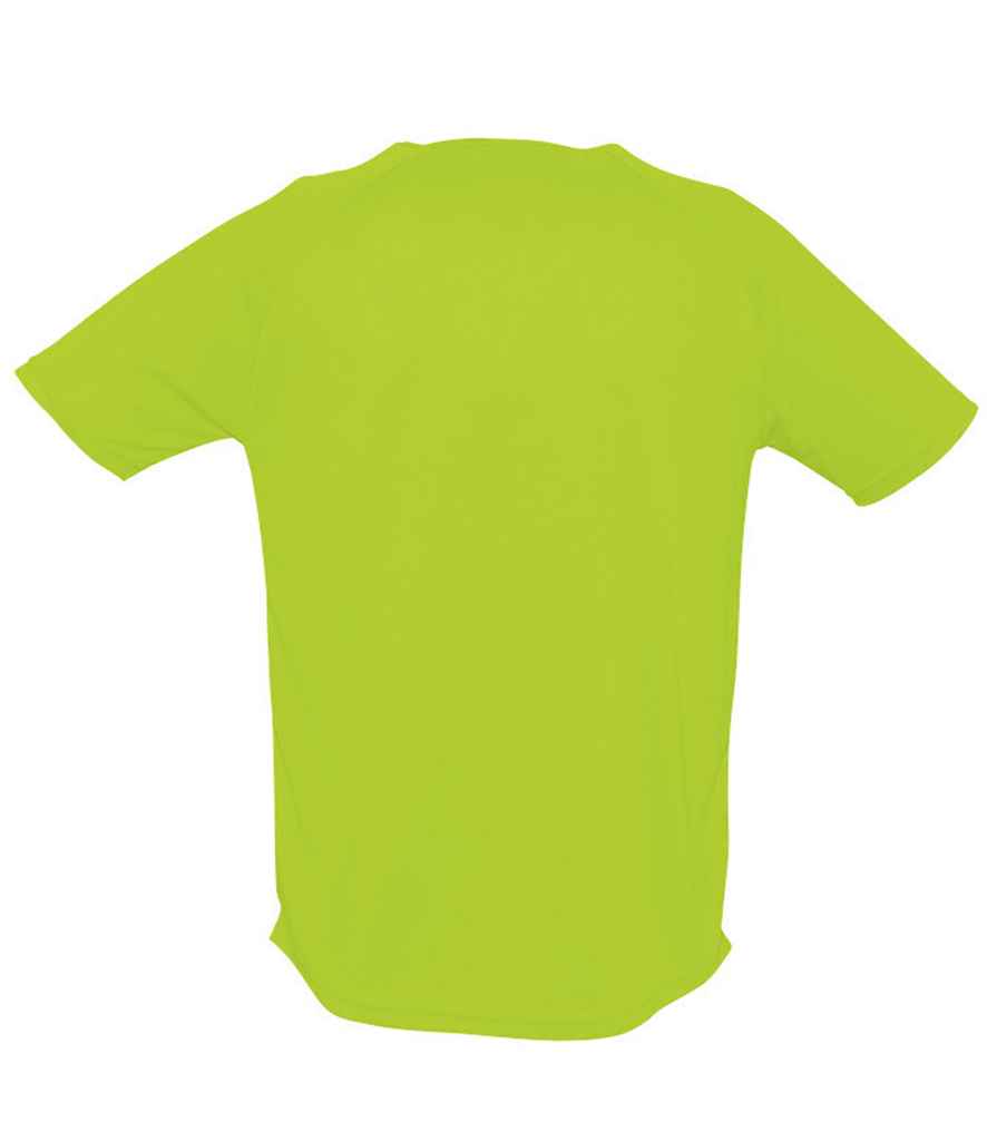 SOL'S Sporty Performance T-Shirt in Neon Green, back view