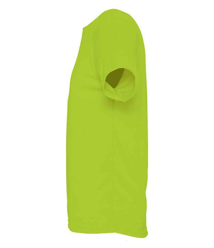 SOL'S Sporty Performance T-Shirt in Neon Green, side view