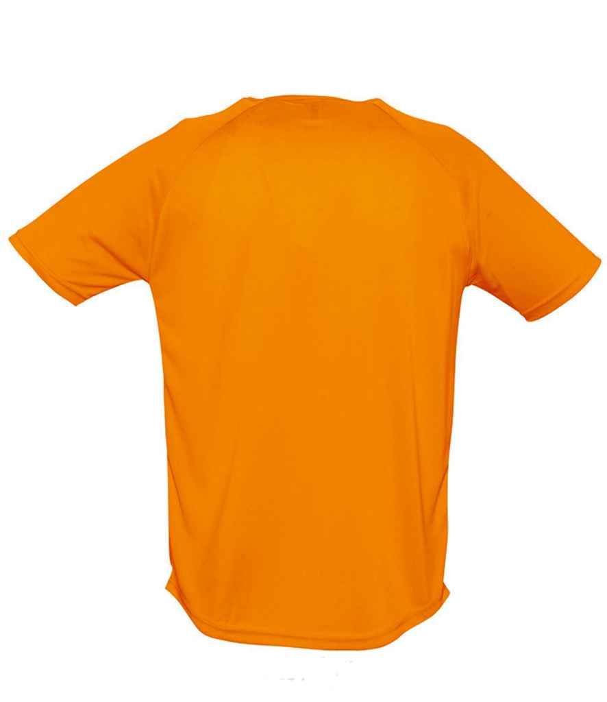 SOL'S Sporty Performance T-Shirt in Neon Orange, back view