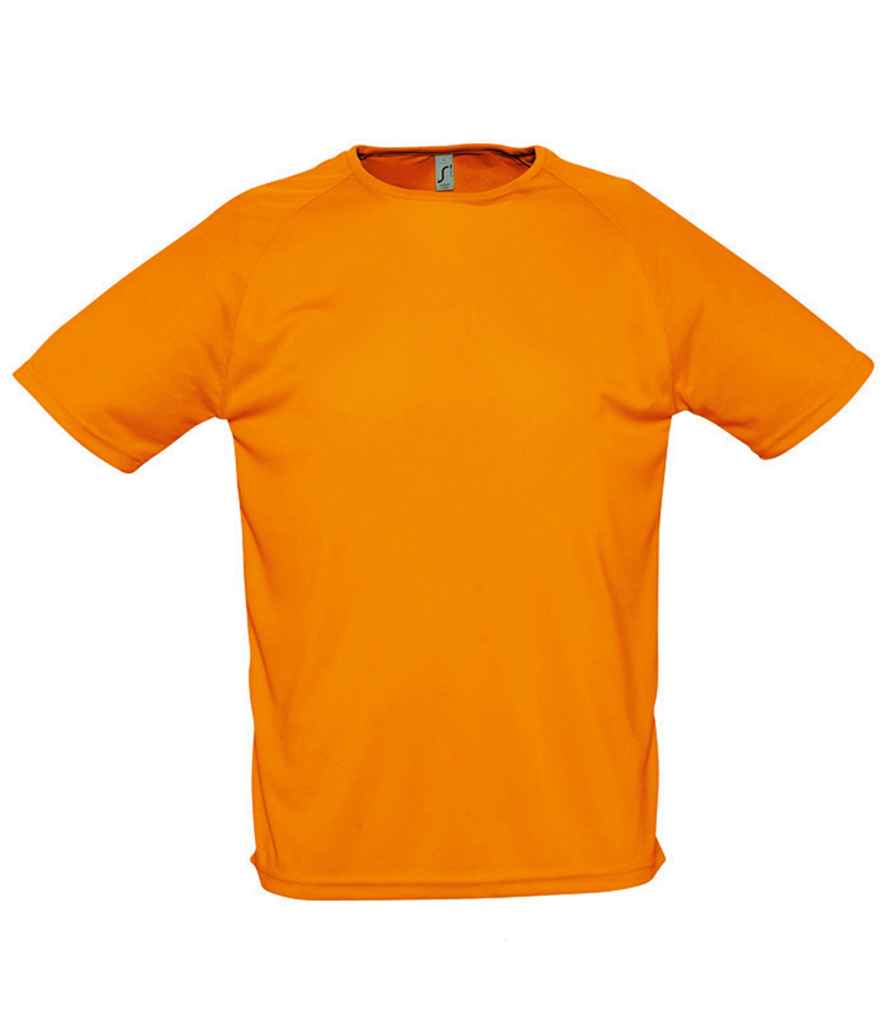 SOL'S Sporty Performance T-Shirt in Neon Orange, front view