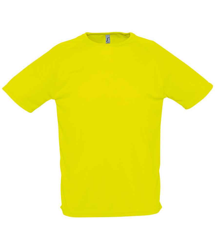 SOL'S Sporty Performance T-Shirt in Neon Yellow, front view
