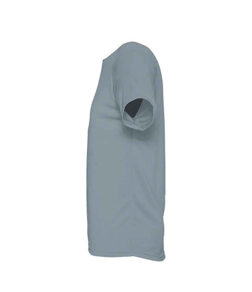 SOL'S Sporty Performance T-Shirt in Pure Grey, side view