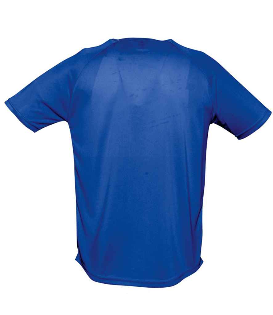 SOL'S Sporty Performance T-Shirt in Royal Blue, back view