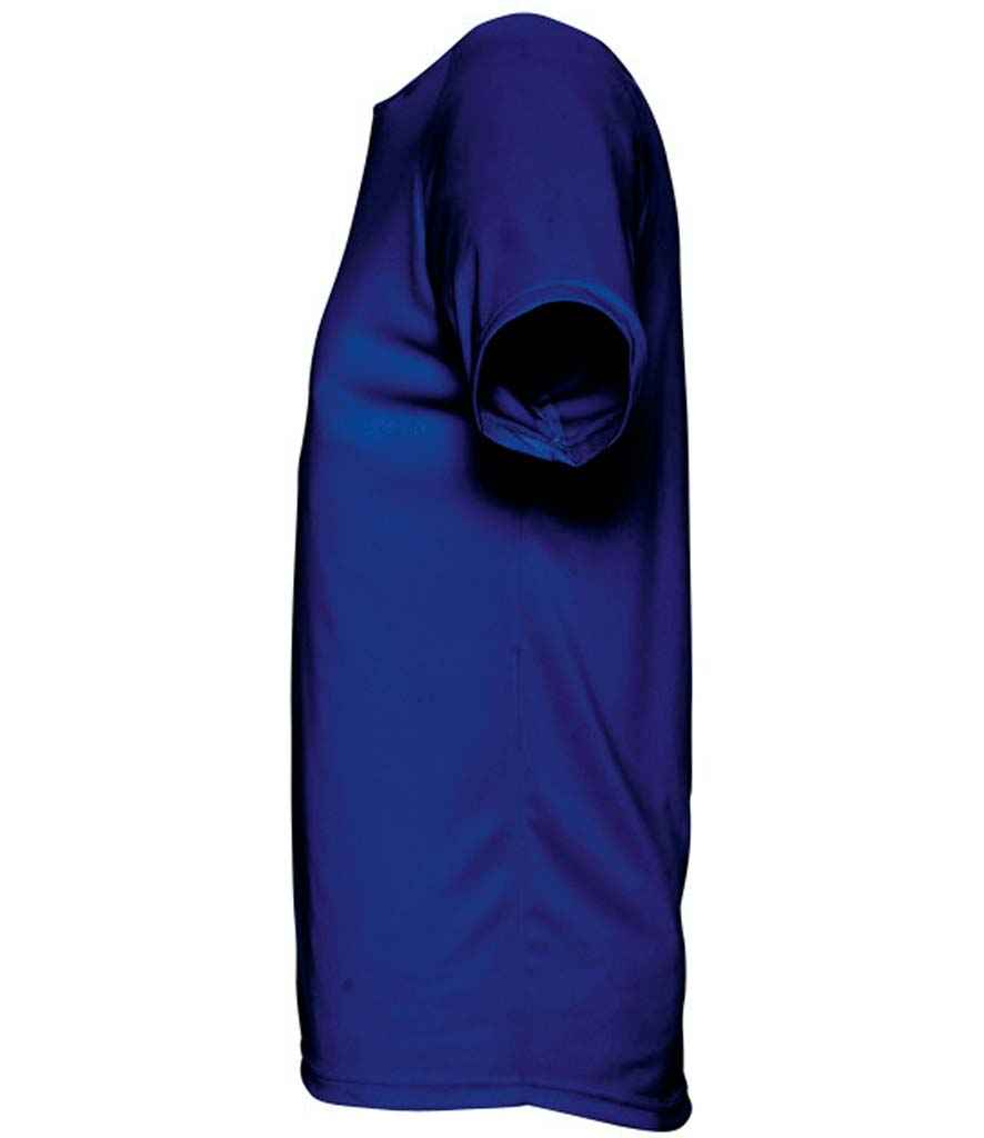 SOL'S Sporty Performance T-Shirt in Royal Blue, side view