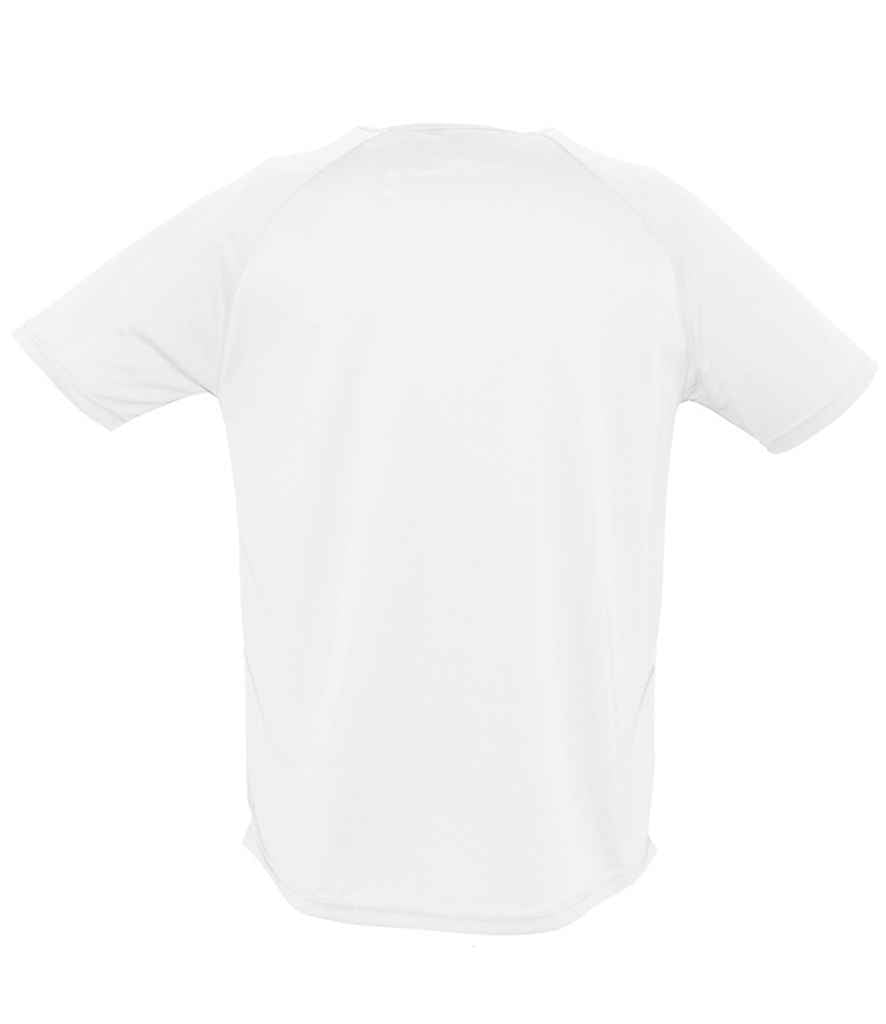 SOL'S Sporty Performance T-Shirt in White, back view