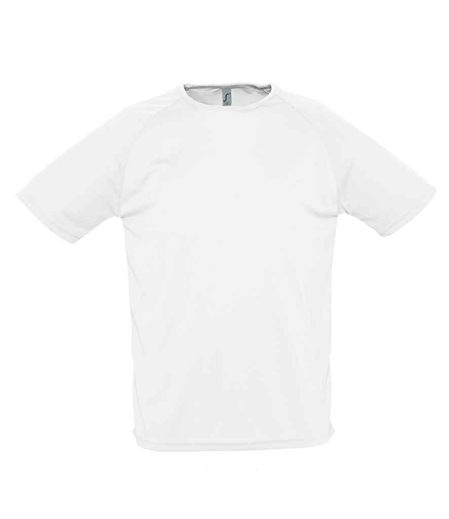SOL'S Sporty Performance T-Shirt in White, front view