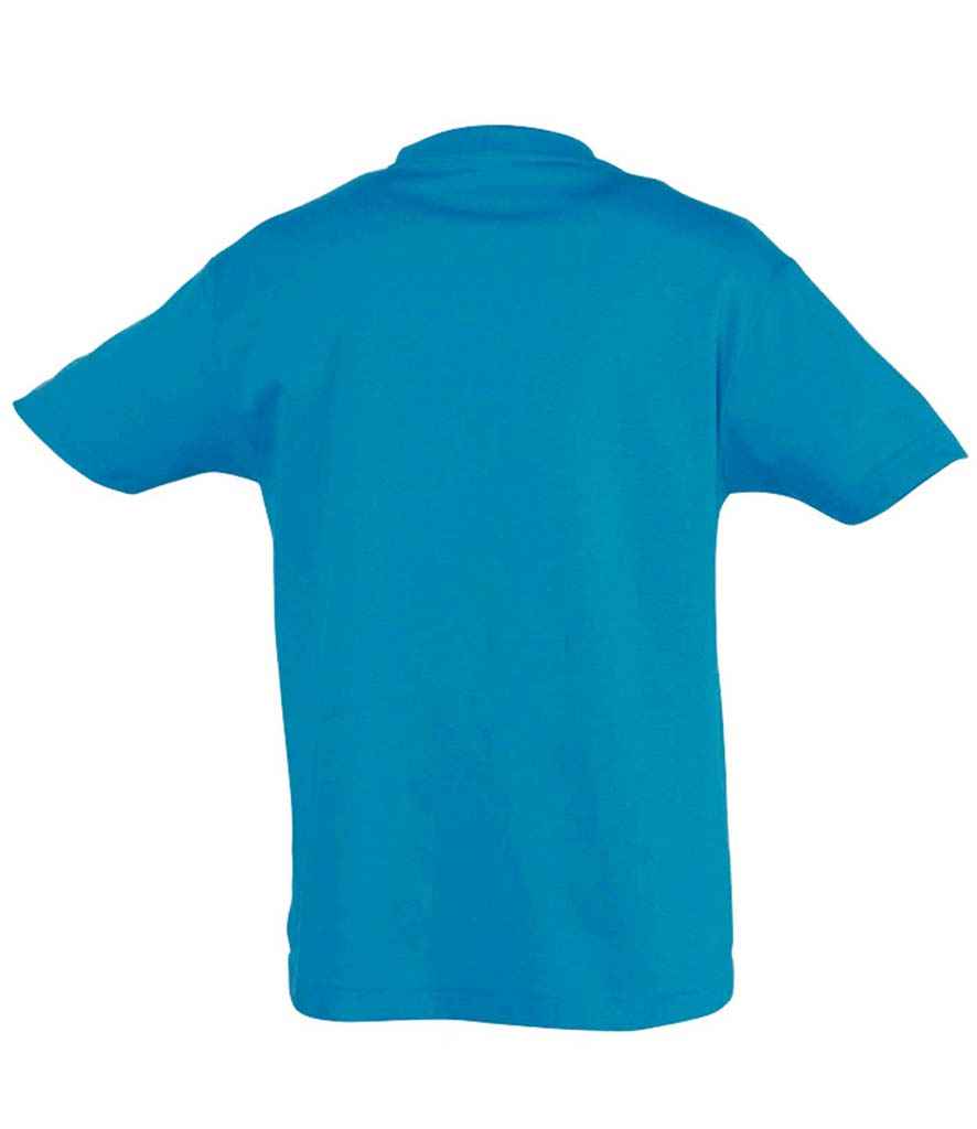 SOL'S Kids Regent T-Shirt in Aqua, back view
