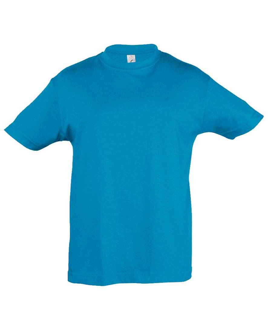 SOL'S Kids Regent T-Shirt in Aqua, front view