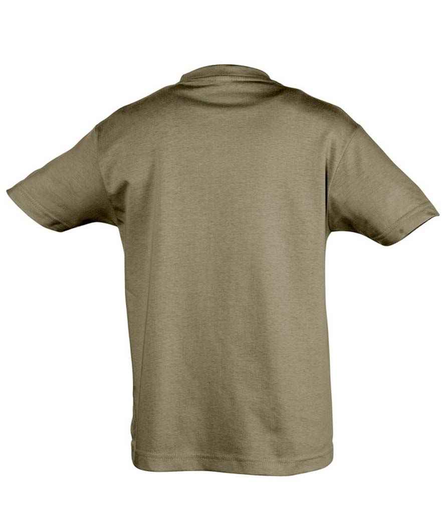 SOL'S Kids Regent T-Shirt in Army, back view