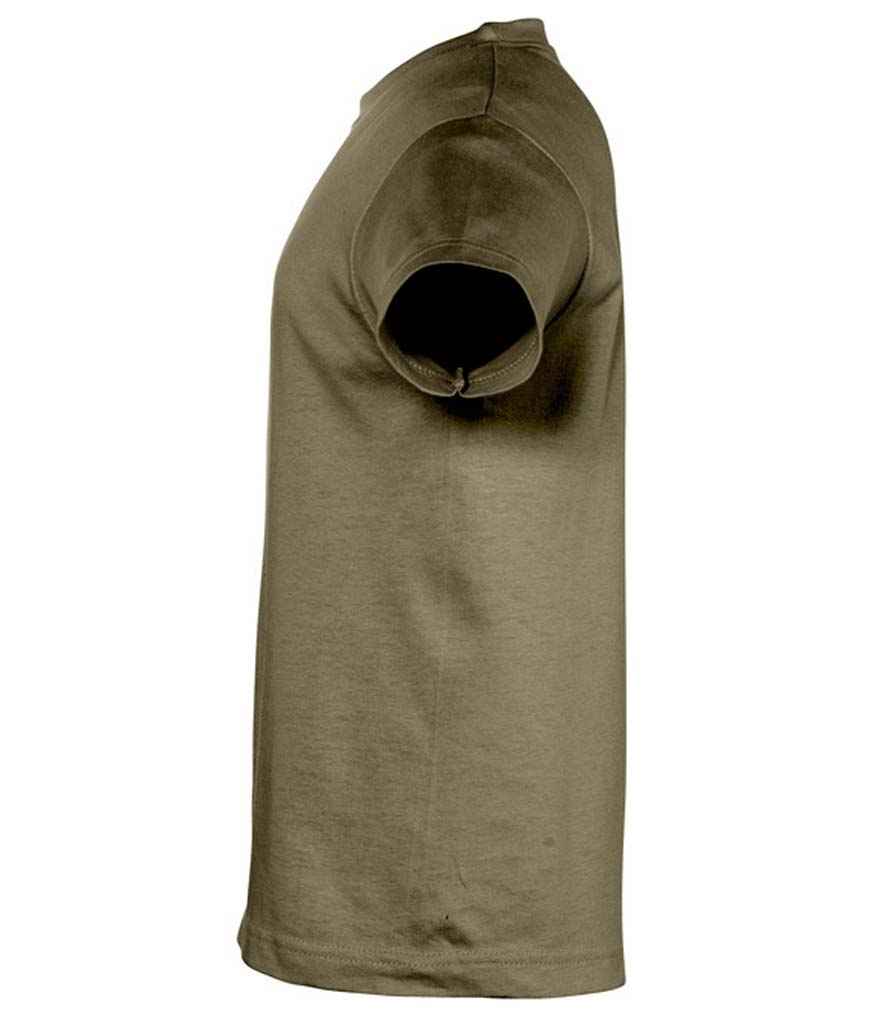 SOL'S Kids Regent T-Shirt in Army, side view