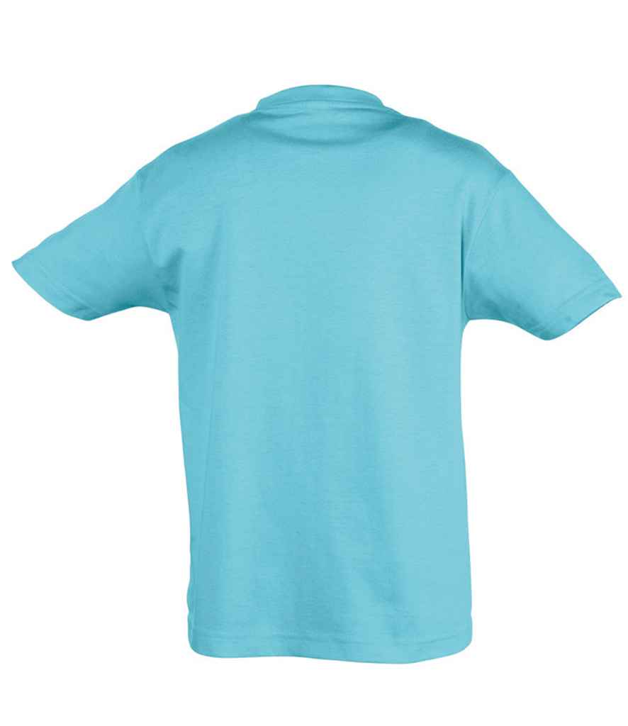 SOL'S Kids Regent T-Shirt in Atoll Blue, back view