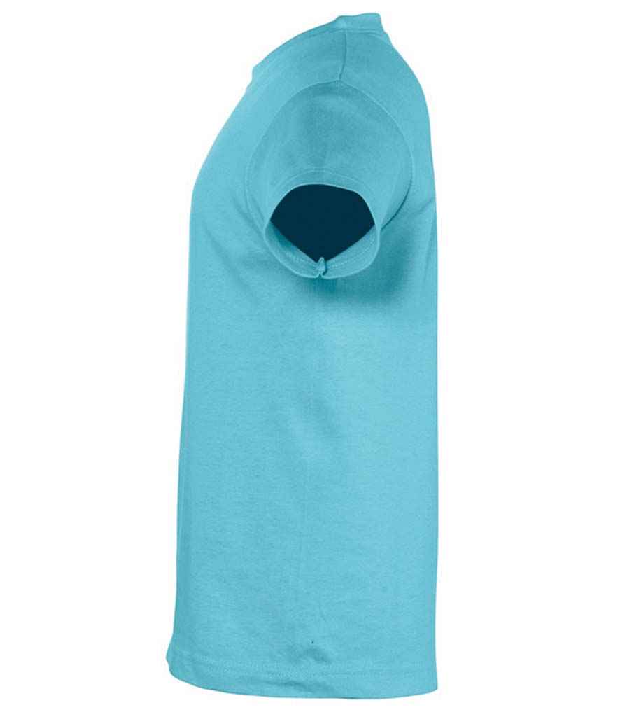 SOL'S Kids Regent T-Shirt in Atoll Blue, side view