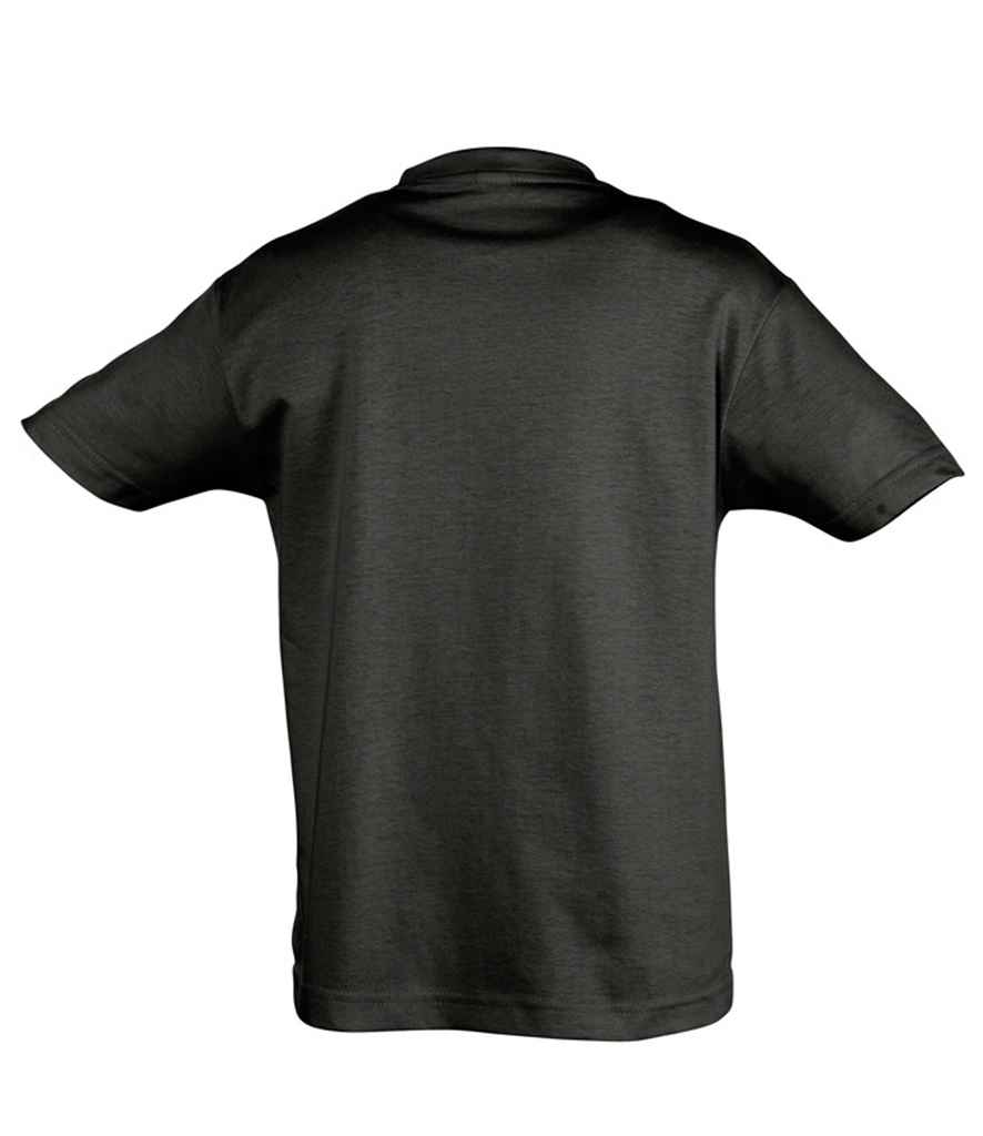 SOL'S Kids Regent T-Shirt in Deep Black, back view