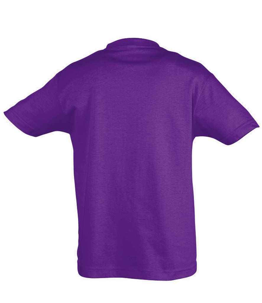 SOL'S Kids Regent T-Shirt in Dark Purple, back view