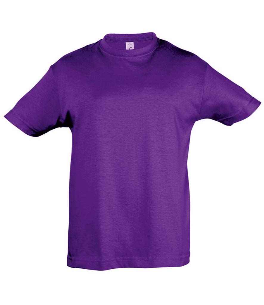 SOL'S Kids Regent T-Shirt in Dark Purple, front view
