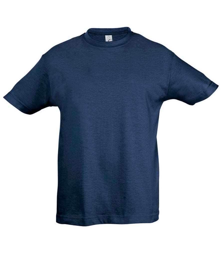 SOL'S Kids Regent T-Shirt in Denim, front view