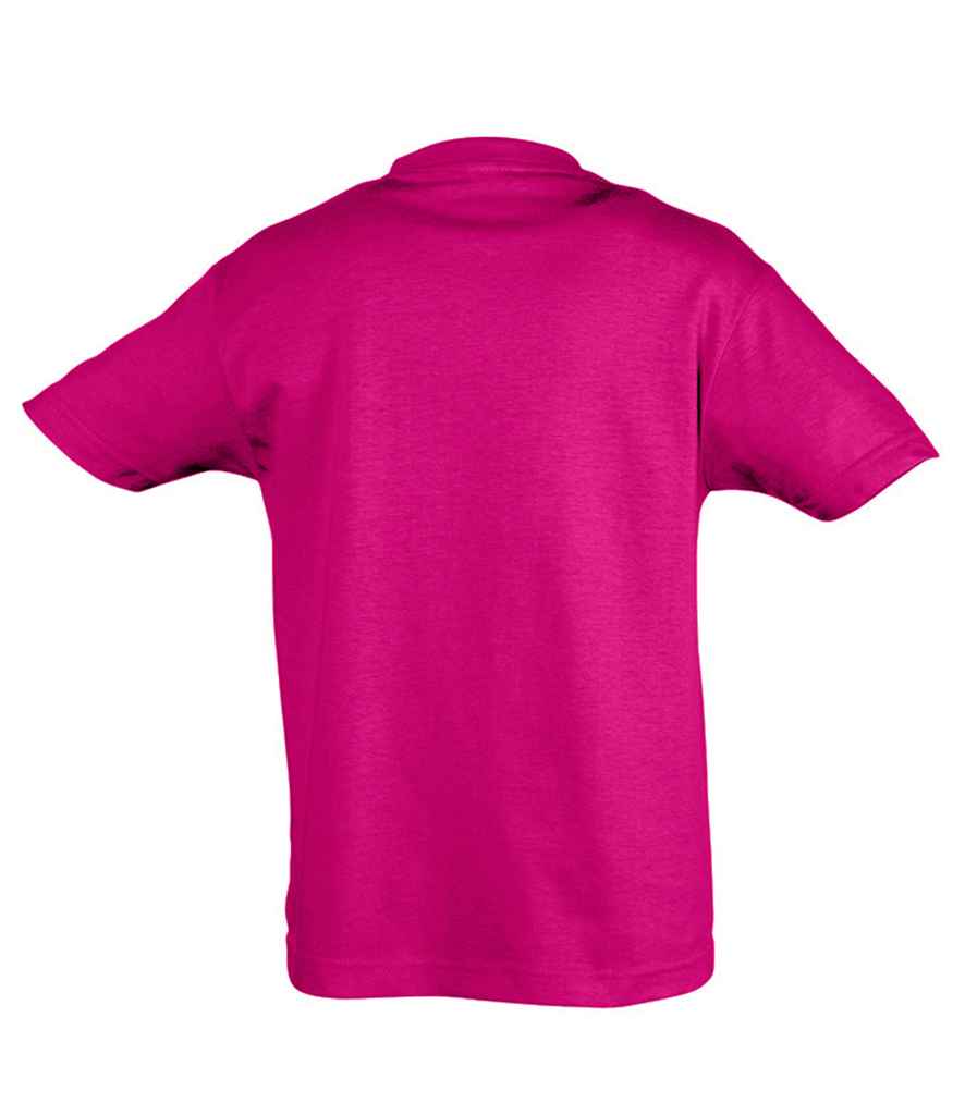 SOL'S Kids Regent T-Shirt in Fuchsia, back view