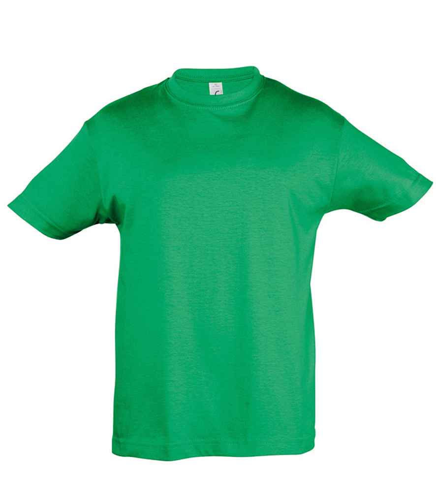 SOL'S Kids Regent T-Shirt in Kelly Green, front view