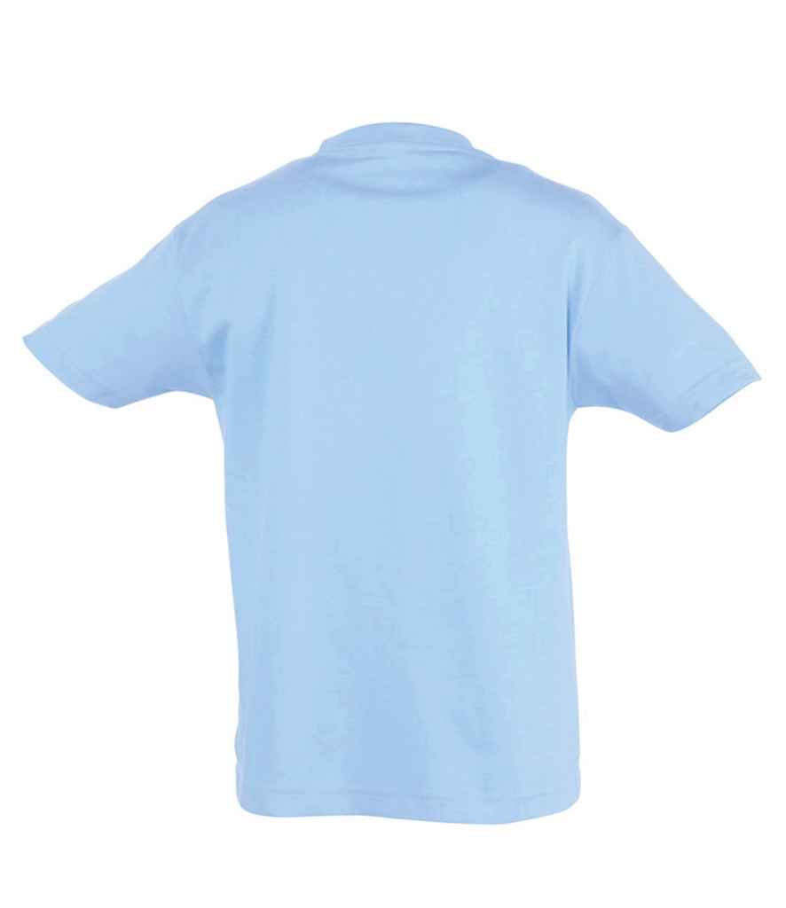 SOL'S Kids Regent T-Shirt in Sky Blue, back view