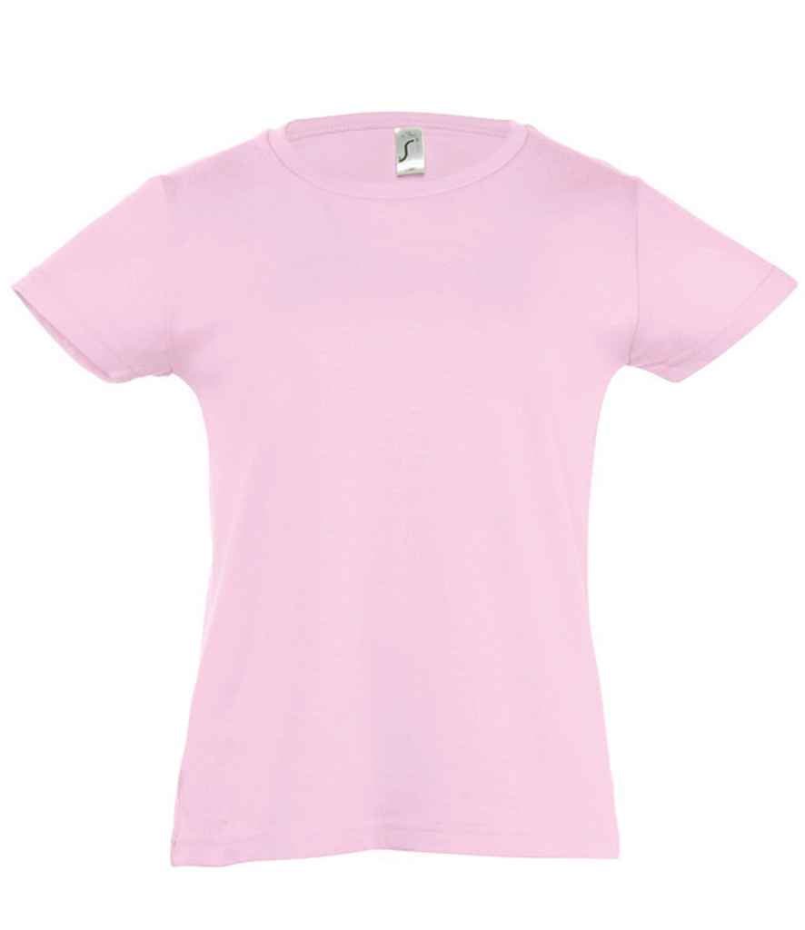SOL'S Girls Cherry T-Shirt in Medium Pink, front view