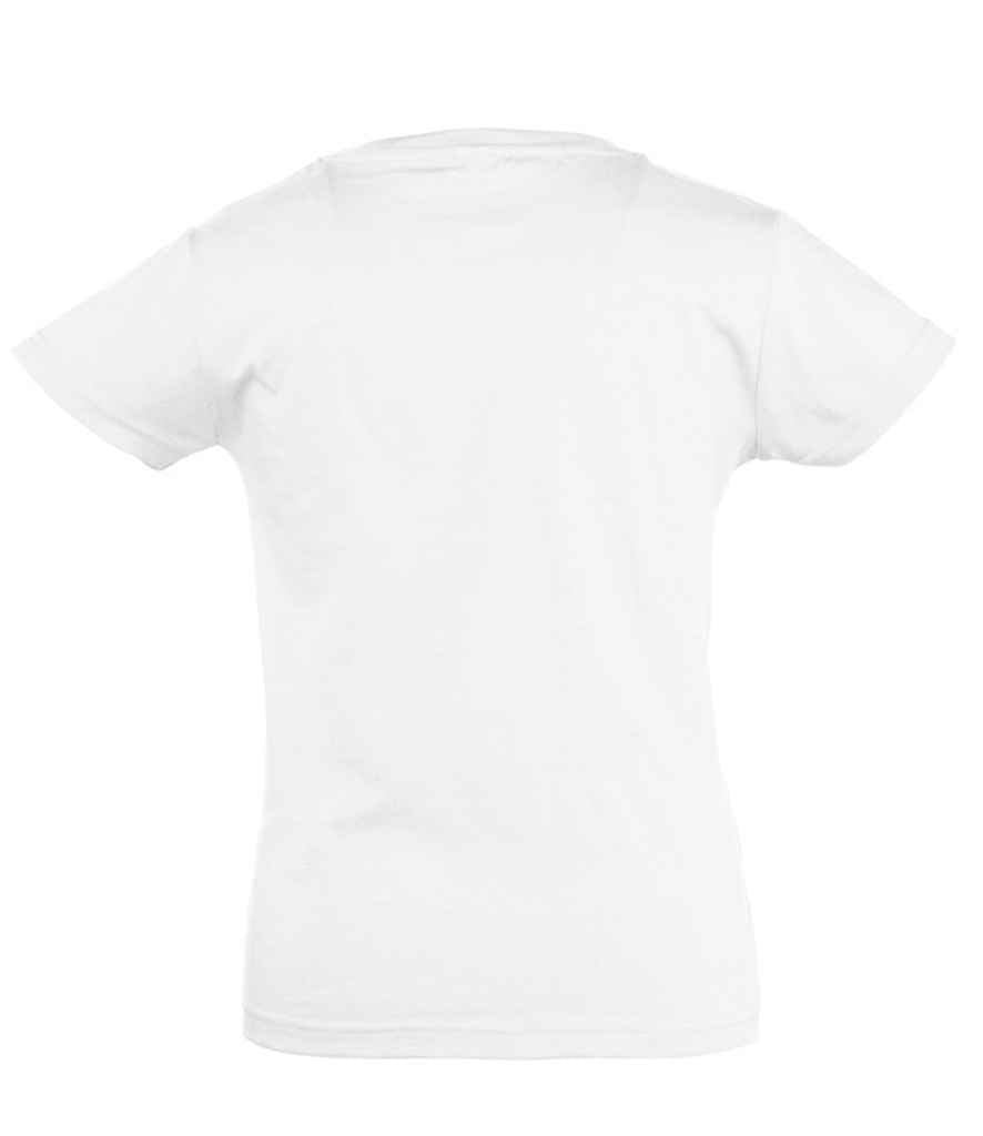 SOL'S Girls Cherry T-Shirt in White, back view