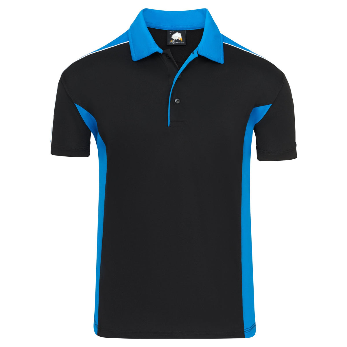 ØRN Avocet Wicking Poloshirt – Black - Reflex – front