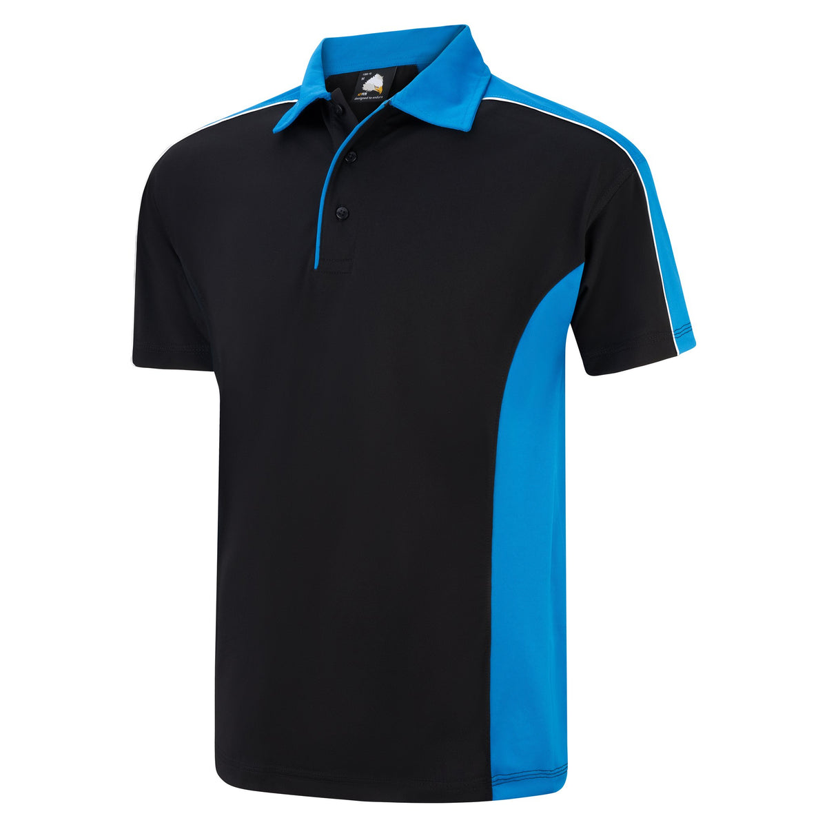 ØRN Avocet Wicking Poloshirt – Black - Reflex – side