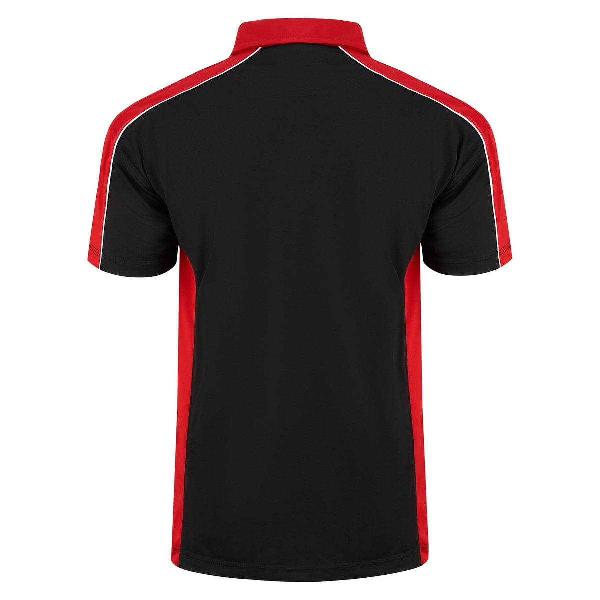 ØRN Avocet Wicking Poloshirt – Black - Red – back
