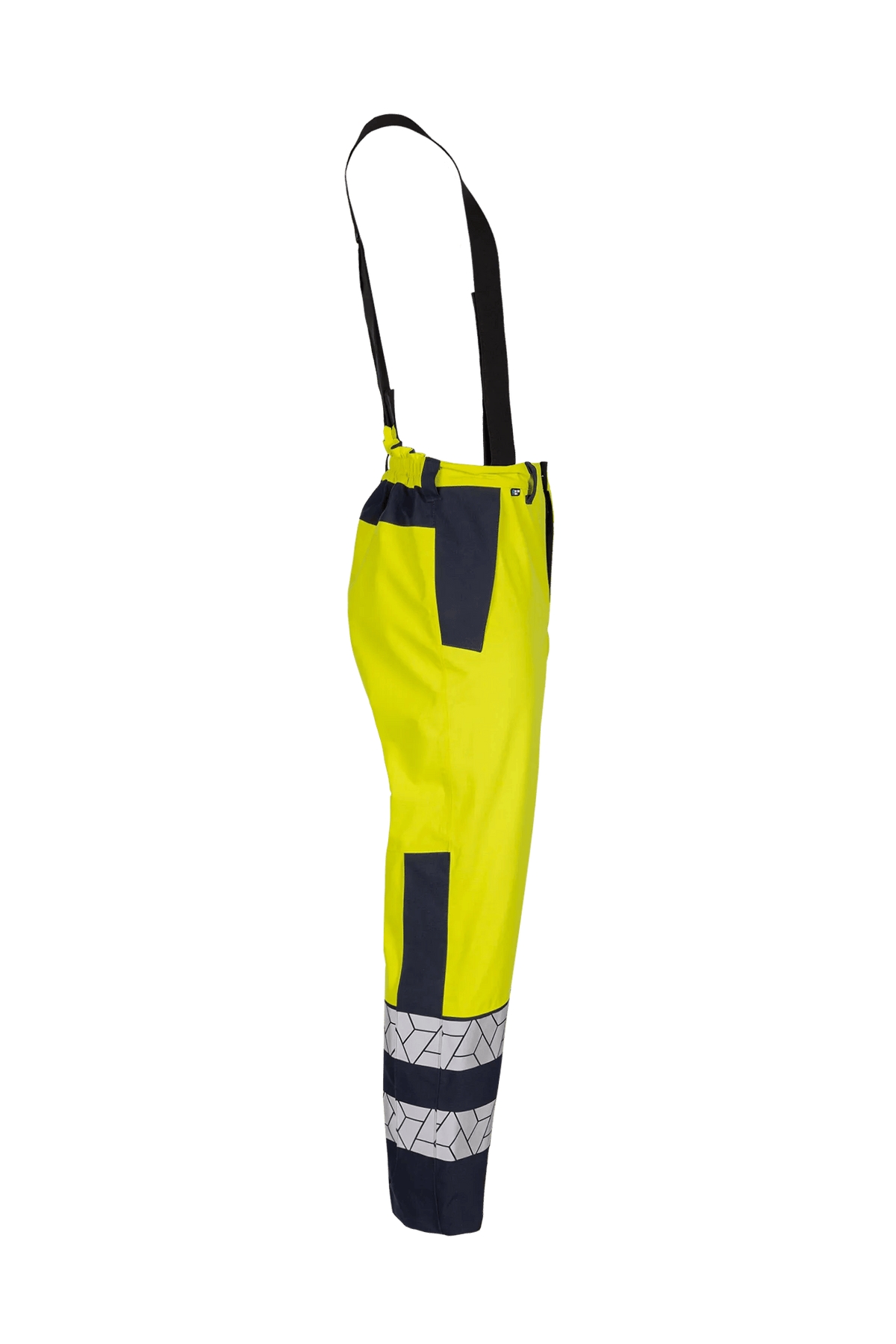 Sioen PRO Amstor in High-vis yellow/Navy blue, side view