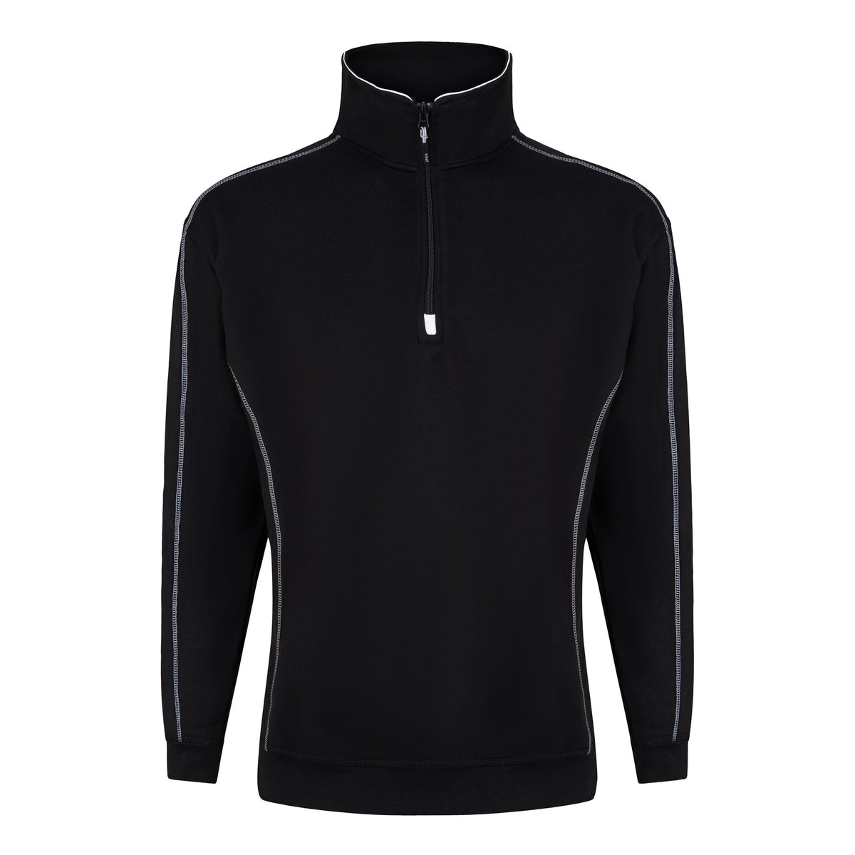 ØRN Crane Quarter Zip Sweatshirt – Black – front
