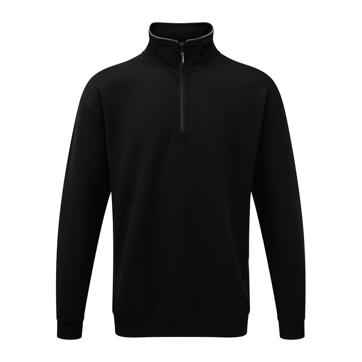 ØRN Grouse Quarter Zip Sweatshirt – Black – front