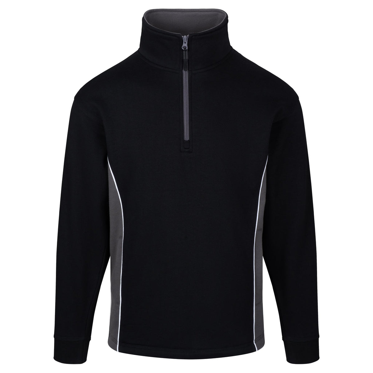 ØRN Silverswift Quarter Zip Sweatshirt – Black - Graphite – front