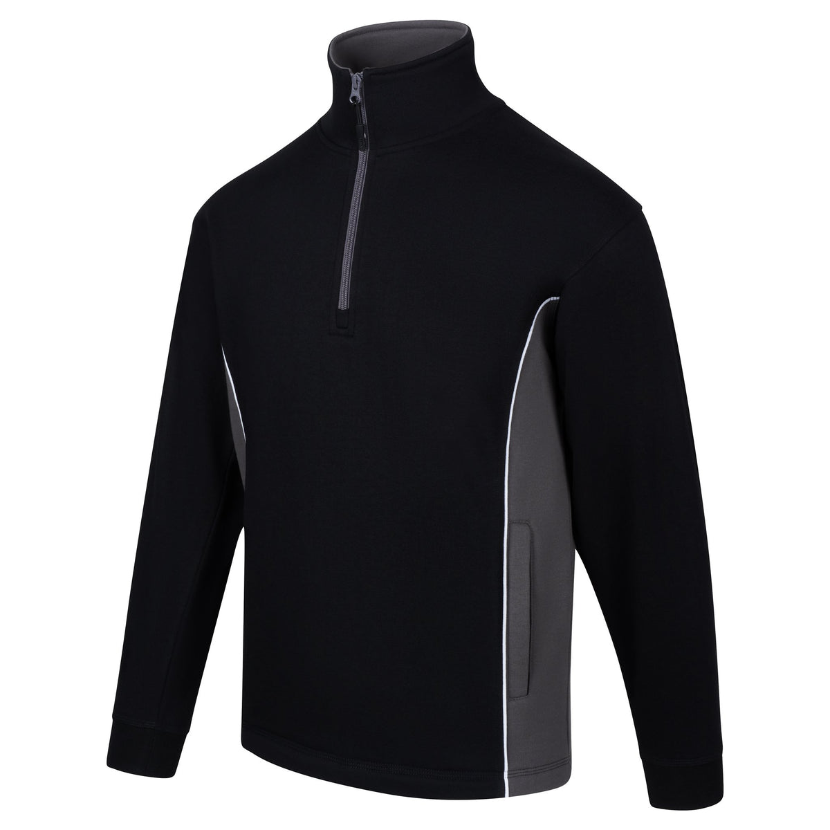 ØRN Silverswift Quarter Zip Sweatshirt – Black - Graphite – side