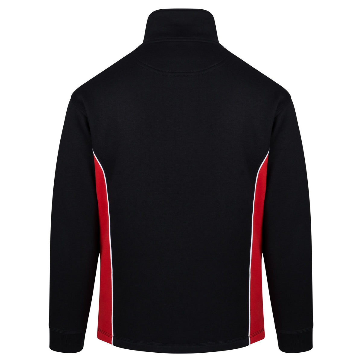 ØRN Silverswift Quarter Zip Sweatshirt – Black - Red – back