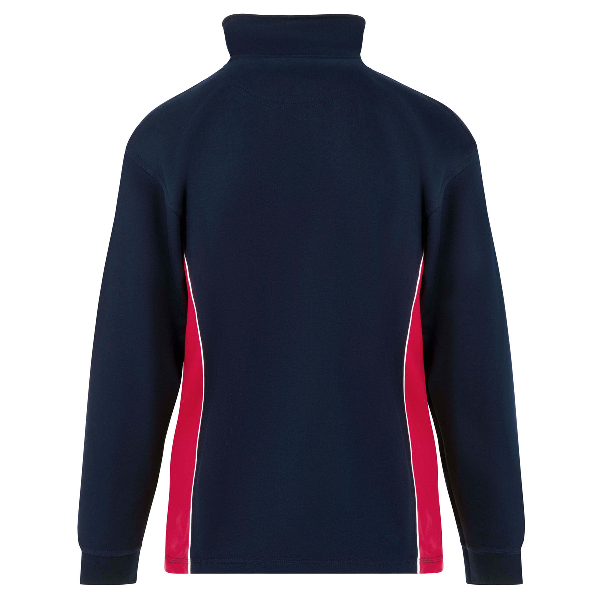 ØRN Silverswift Quarter Zip Sweatshirt – Navy - Red – back