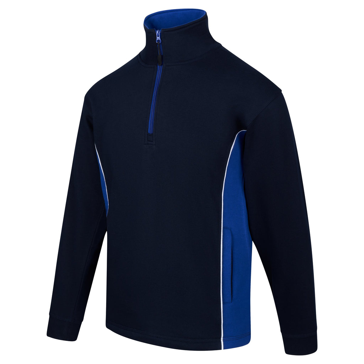 ØRN Silverswift Quarter Zip Sweatshirt – Navy - Royal – side